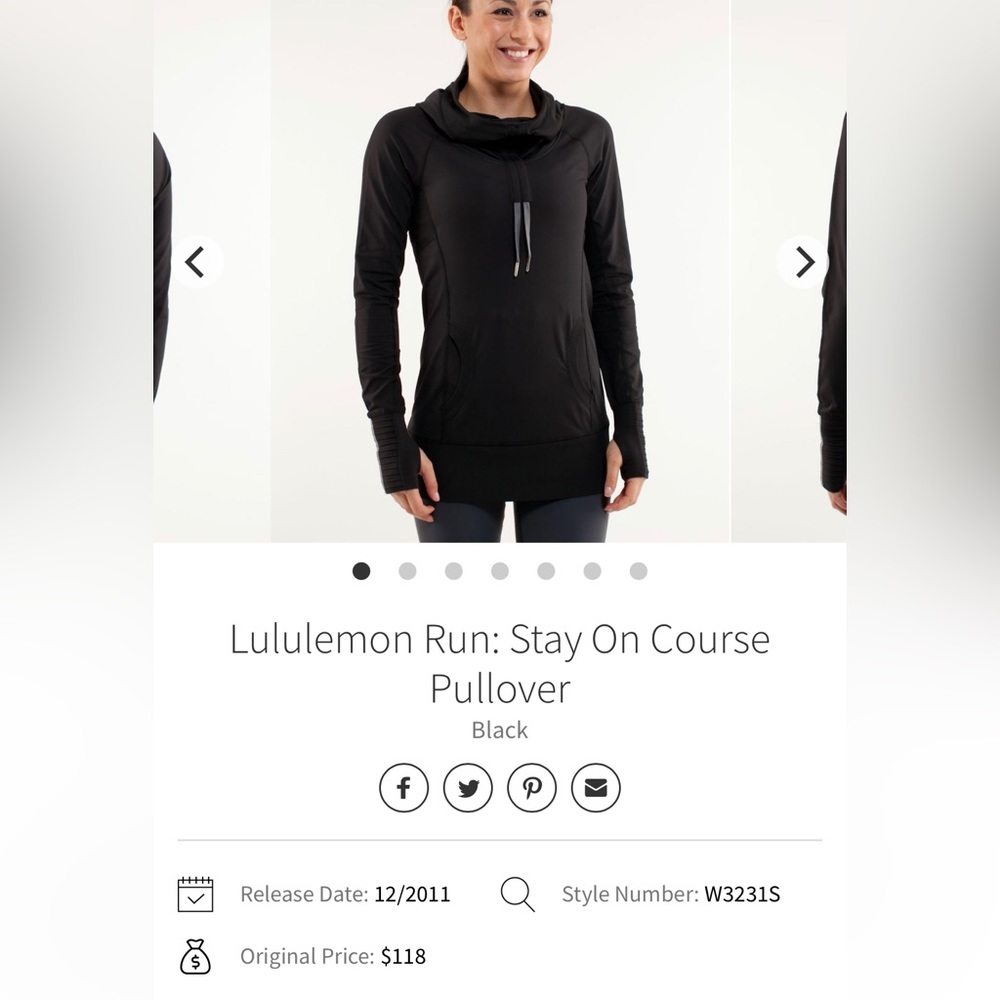 Lululemon stay on course white pullover